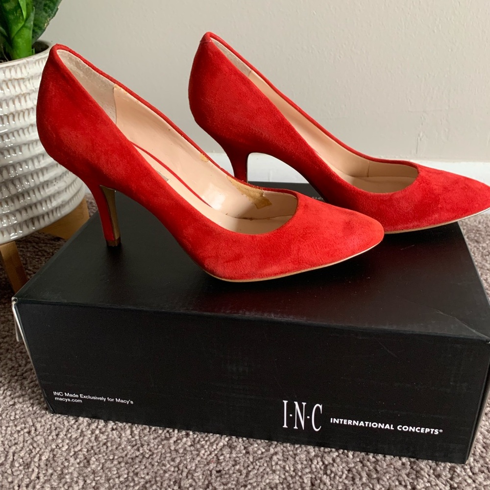 INC International Concepts Vibrant Red Heels